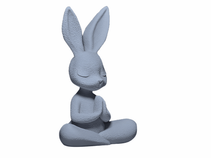 Meditating Bunny Figurine - Zen Decor