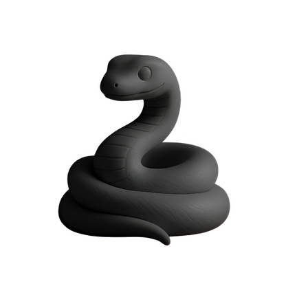 Curved Beauty: Artisan Snake Sculpture