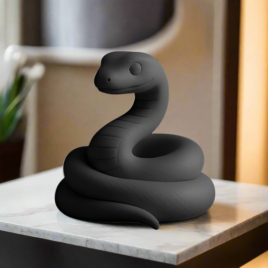 Curved Beauty: Artisan Snake Sculpture