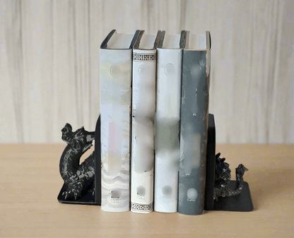 3D Printed Dragon Bookends – Fantasy Home Decor