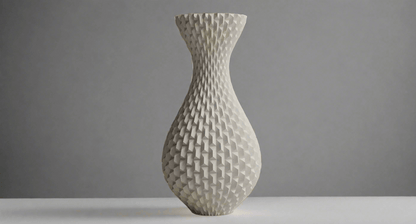 Rectangular Pattern Vase – Stylish 3D-Printed Modern Vase