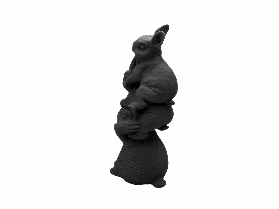 Trio of Easter Bunnies Figurines