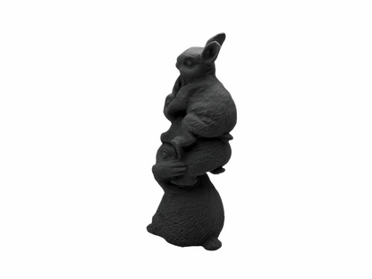 Trio of Easter Bunnies Figurines