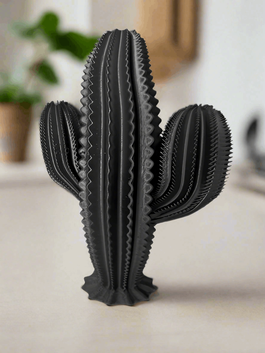 3D Printed Cactus Home Decor – Unique Minimalist Sculpture