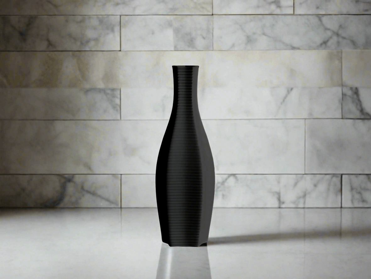 Wickered Vase – Textured 3D-Printed Woven-Pattern Decorative Vase