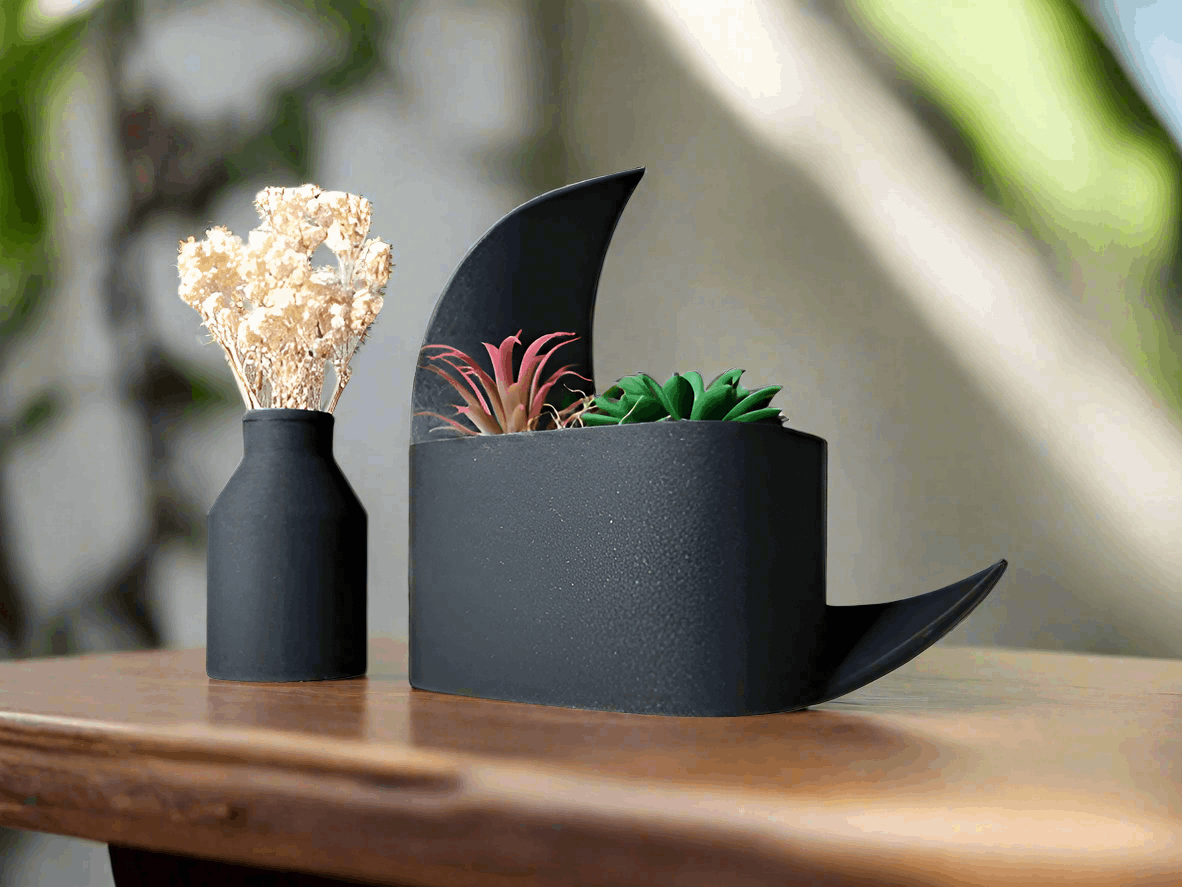 Crescent Decorative Planter Vase