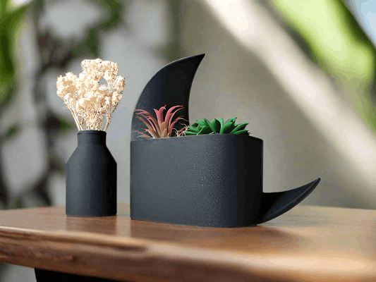 Crescent Decorative Planter Vase