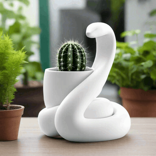 Snake-Shaped Flower Pot - Gift Idea