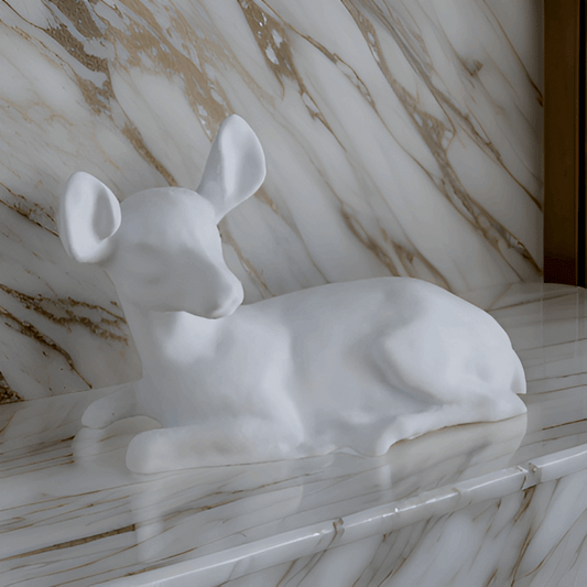 Deer Figurine – Elegant Nature-Inspired Sculpture
