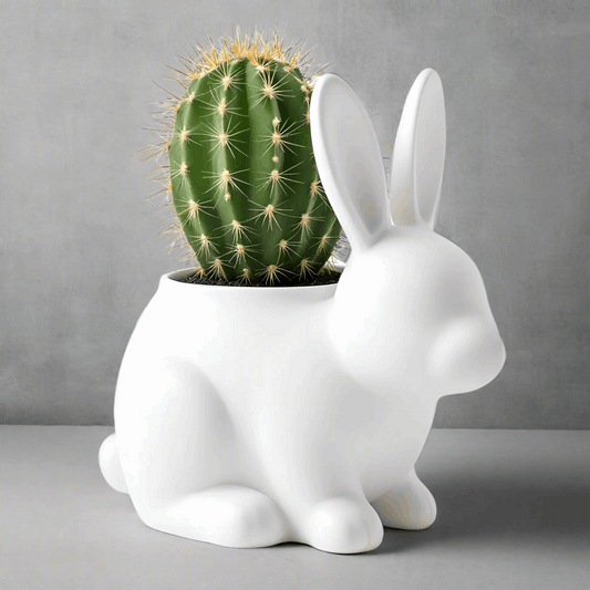 Rabbit Flower Pot - Unique Vase Decor