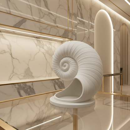 Spiral Seashell Sculpture – Ocean-Inspired Decorative Art | Unique Tabletop Decor & Gift for Indian Homes