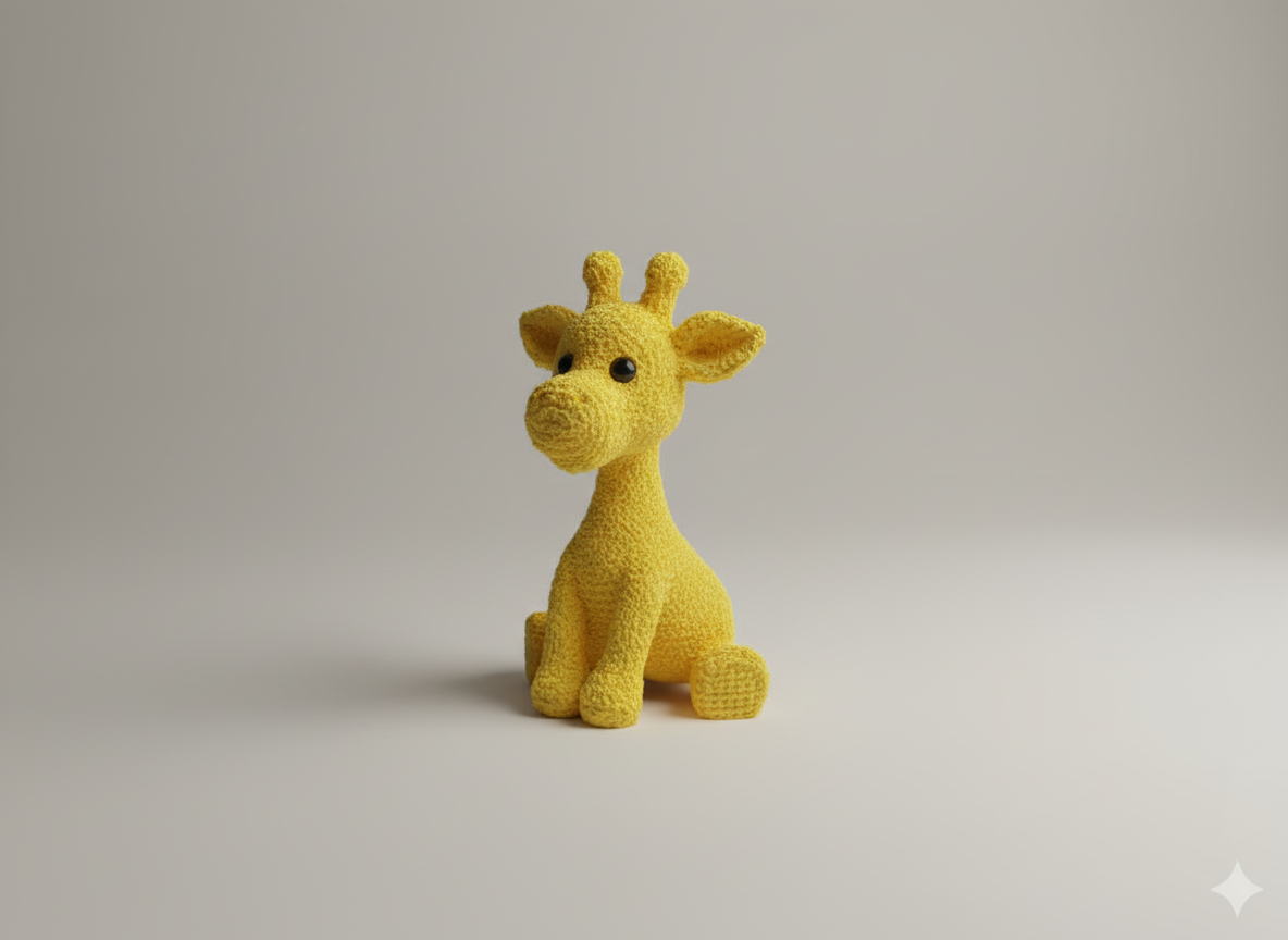 Knitted Giraffe Figurine – Handcrafted Animal Showpiece | Cute Home Decor Gift for Kids & Wildlife Lovers India