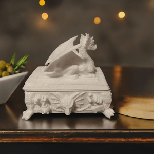 3D Printed Dragon Box - Mystical Storage Container - Celestial Crafts