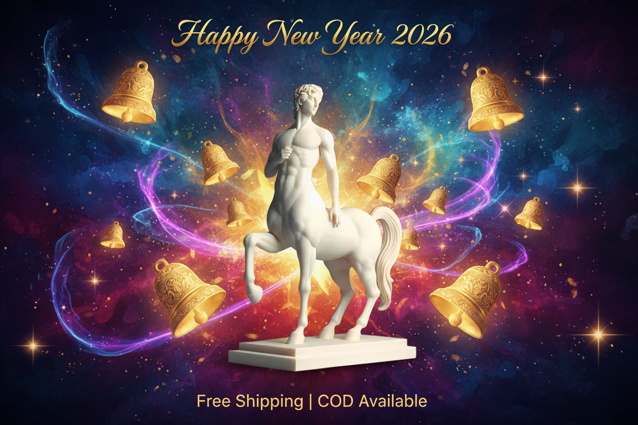 Happy New Year 2026 - Vibrant Mythical Centaur Banner