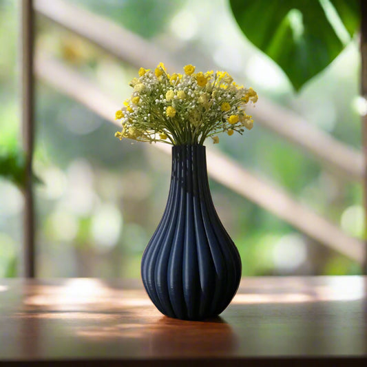 Droplet Ribbed Vase