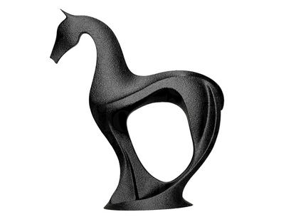 Sleek Modern Horse Sculpture | Minimalist Equine Accent | Contemporary Art
