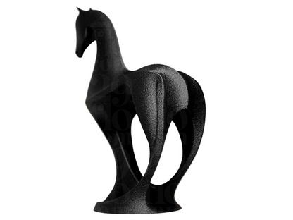 Sleek Modern Horse Sculpture | Minimalist Equine Accent | Contemporary Art