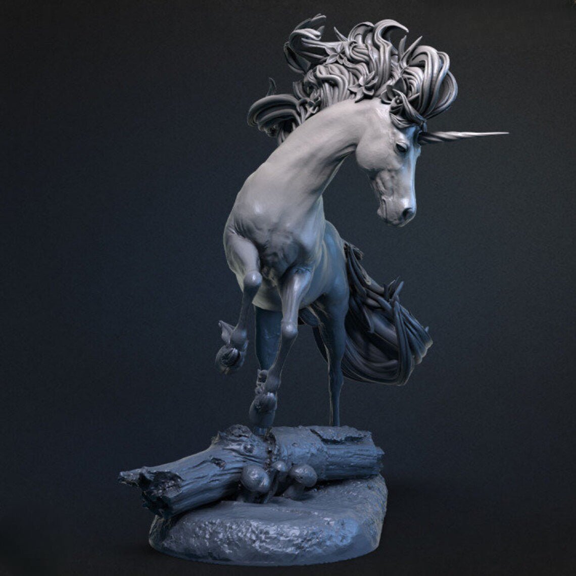 3D Printed Unicorn Model - Enchanted Mythical Creature Sculpture - Celestial Crafts