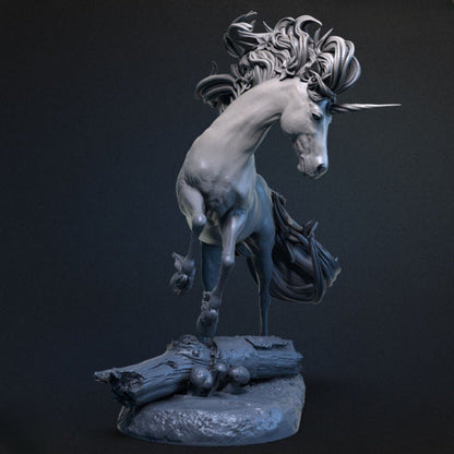 3D Printed Unicorn Model - Enchanted Mythical Creature Sculpture - Celestial Crafts