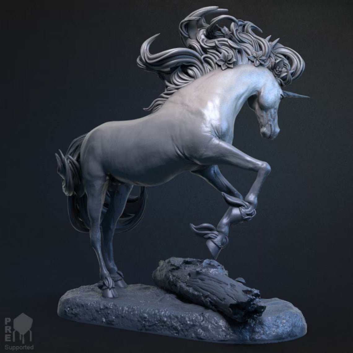 3D Printed Unicorn Model - Enchanted Mythical Creature Sculpture - Celestial Crafts