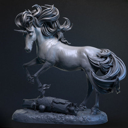 3D Printed Unicorn Model - Enchanted Mythical Creature Sculpture - Celestial Crafts