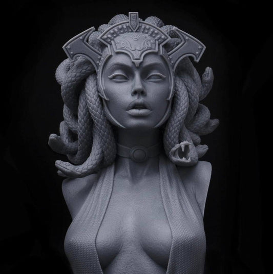 Medusa Bust: A Timeless Symbol of Power and Beauty GREY