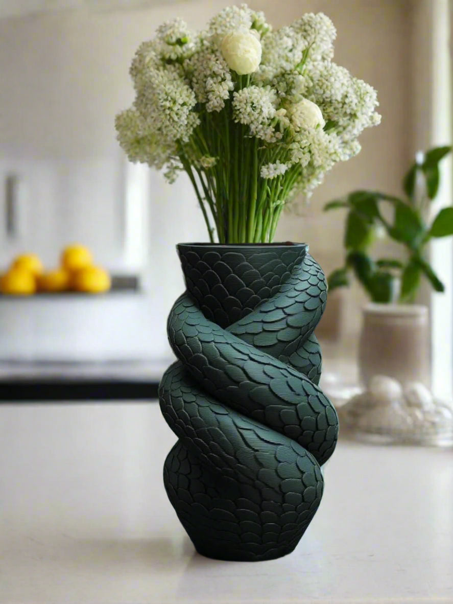 Dragon Scale Vase – Elegant 3D-Printed Home Accent Piece
