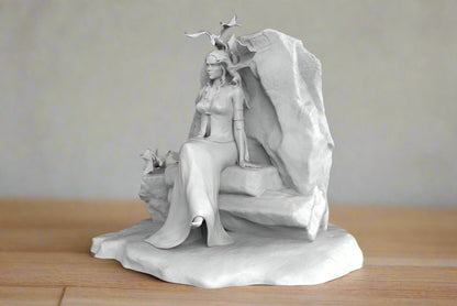 Queen with Dragons figurine - Celestial Crafts