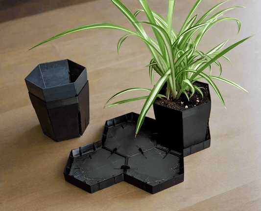 Hexpot – Geometric 3D-Printed Planter for Contemporary Spaces