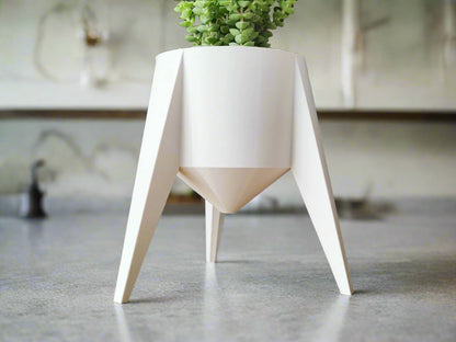 Star Probe Plant Pot – Futuristic 3D-Printed Space-Themed Planter