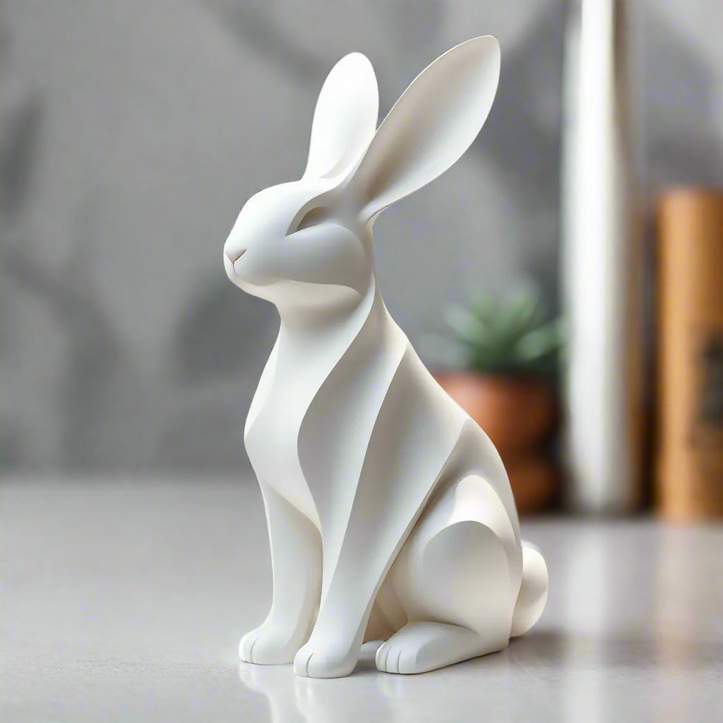 Cute Easter Bunny Figurine - Holiday Decor