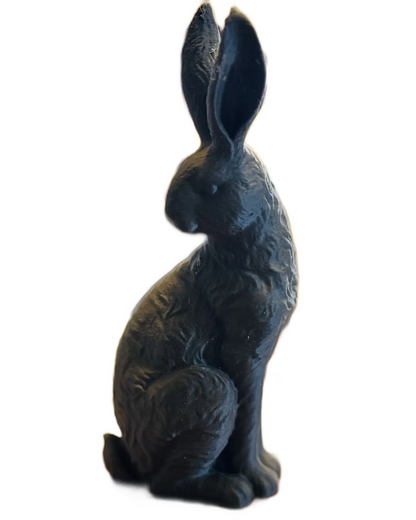 Graceful Bunny: Detailed Sitting Rabbit Figurine