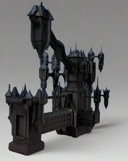 3D Printed Gothic Castle - Fantasy Architecture Showpiece - Celestial Crafts
