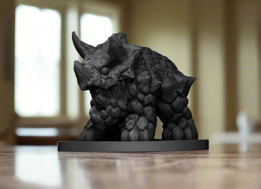 Angry Rhino Sculpture