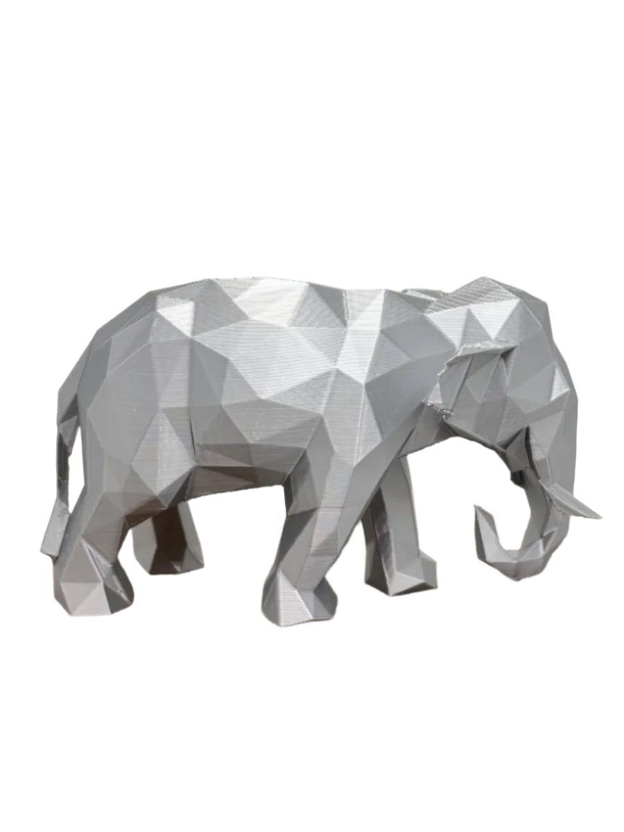 Low-Poly Elephant Figurine