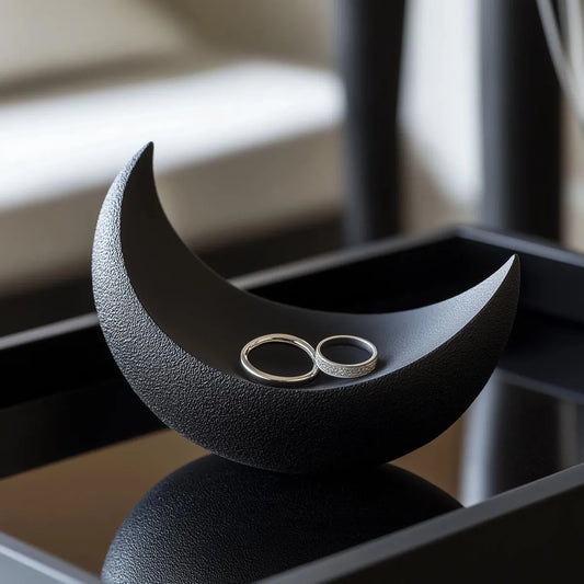 Lunar Crescent Ring Holder