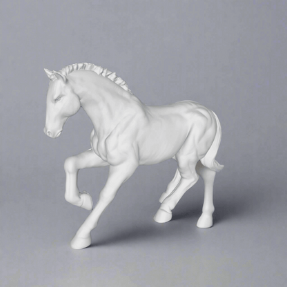 Majestic White Stallion Figurine - Celestial Crafts