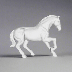 Majestic White Stallion Figurine - Celestial Crafts