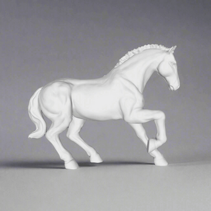 Majestic White Stallion Figurine - Celestial Crafts