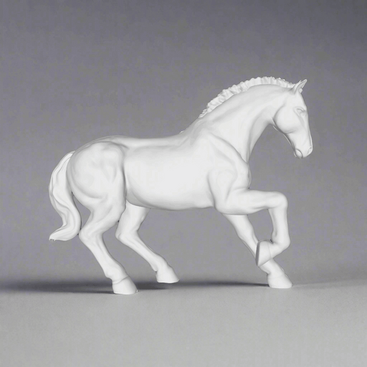 Majestic White Stallion Figurine - Celestial Crafts