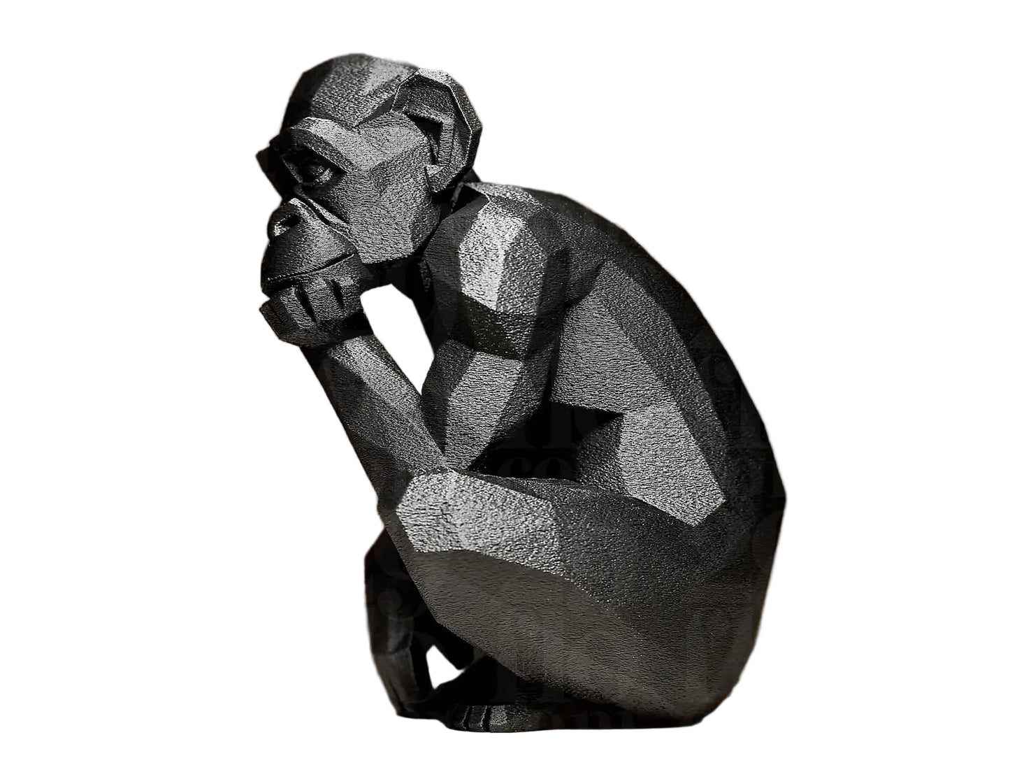 Modern Geometric Monkey Figurine – Abstract Jungle Art Piece | Unique Shelf Decor & Gift for Indian Homes