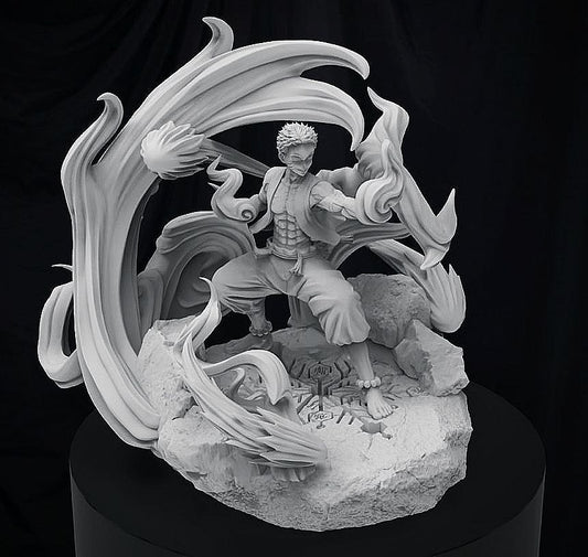 Mystical Demon Warrior 3D Model - Fantasy Fighter Sculpture for 3D Printing - Celestial Crafts