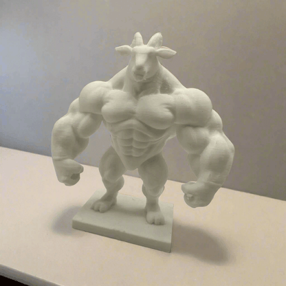 Muscular Ram Figurine - Unique Decor