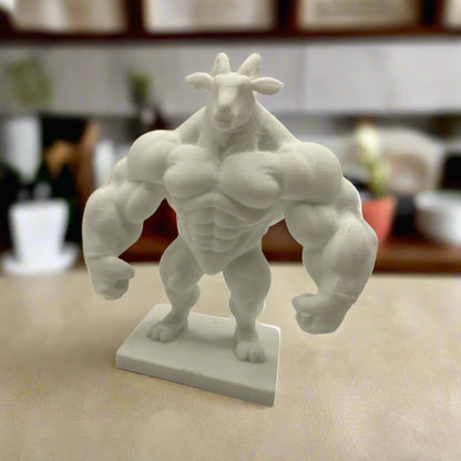 Muscular Ram Figurine - Unique Decor
