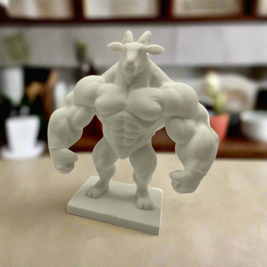 Muscular Ram Figurine - Unique Decor