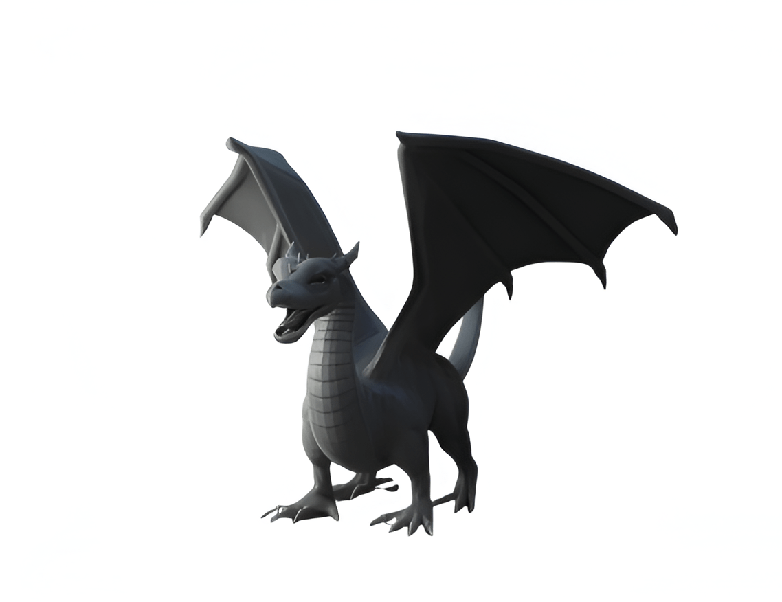 Playful Dragon Figurine - A Whimsical Fantasy Friend - Celestial Crafts