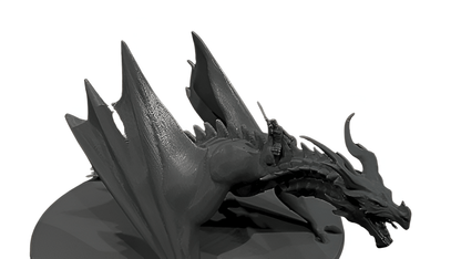 Black Dragon Miniature - A Fearsome Foe for Your Collection - Celestial Crafts