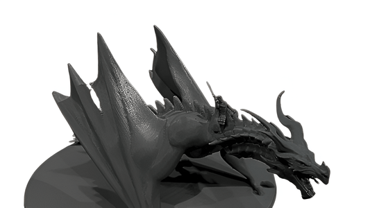 Black Dragon Miniature - A Fearsome Foe for Your Collection - Celestial Crafts