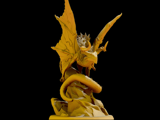 Golden Wyrm: A Mythical Miniature - Celestial Crafts