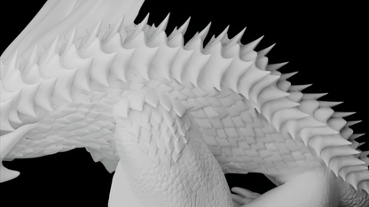 Majestic White Wyvern Statue - A Fantasy Figure for Your Home - Celestial Crafts